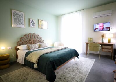 Overview of the Limone room at the B&B Mediterraneo Rooms in Avola.